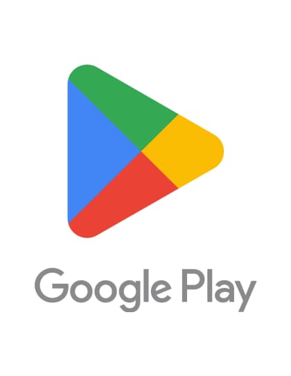 Capa do cartão presente da Google Play. O fundo é brancol com o logotipo da Google Play no centro, representado por um triângulo estilizado nas cores azul, verde, amarelo e vermelho. Abaixo do logotipo, está escrito ‘Cartão Presente’ em letras cinzas. Essa imagem representa um vale-presente para ser usado na loja de aplicativos e conteúdo digital da Google, onde os usuários podem adquirir aplicativos, jogos, músicas, filmes e outros conteúdos.